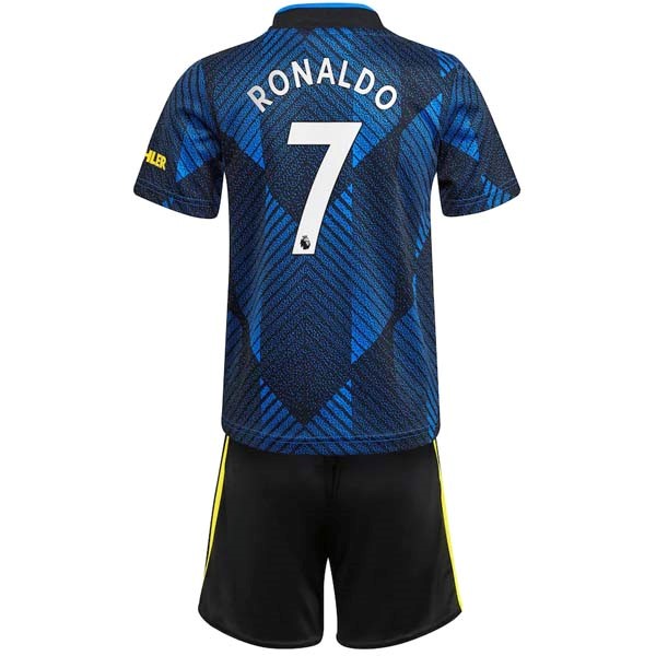 Camiseta Manchester United NO.7 Ronaldo 3ª Kit Niño 2021 2022